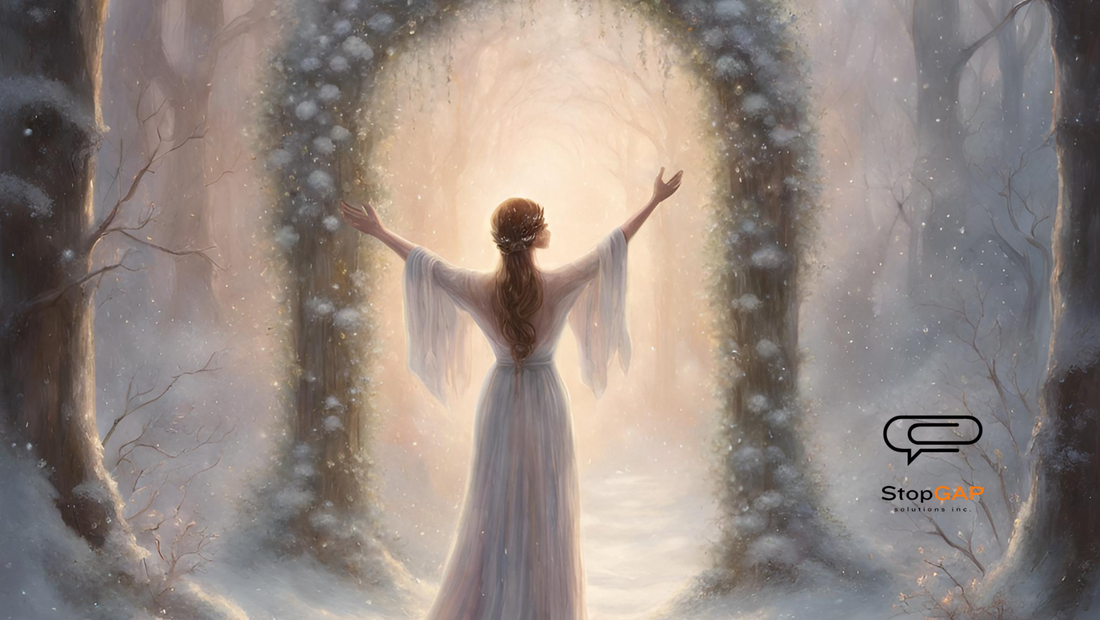 Winter's Rebirth: A Dance of Light and Shadows