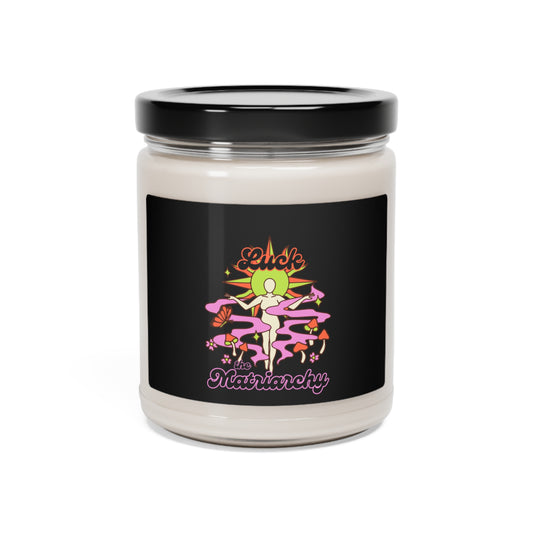 "Luck the Matriarchy" White Sage and Lavender Soy Candle - Empowering Feminist Scent