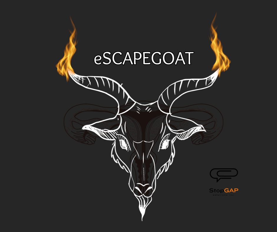 eSCAPEGOAT - unedited ONE TIME DOWNLOAD 30,000 words
